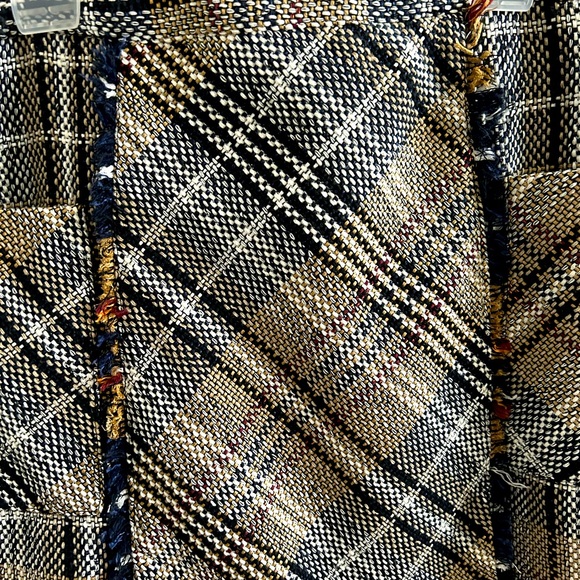 Zara Plaid A-Line Skirt - Picture 6 of 7